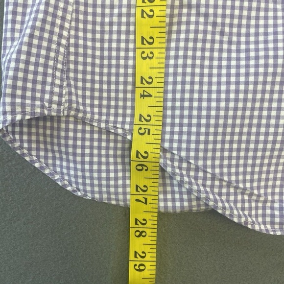 J. Crew Classic Button‎ Down Shirt Organic Cotton Gingham Check Small - Picture 7 of 13